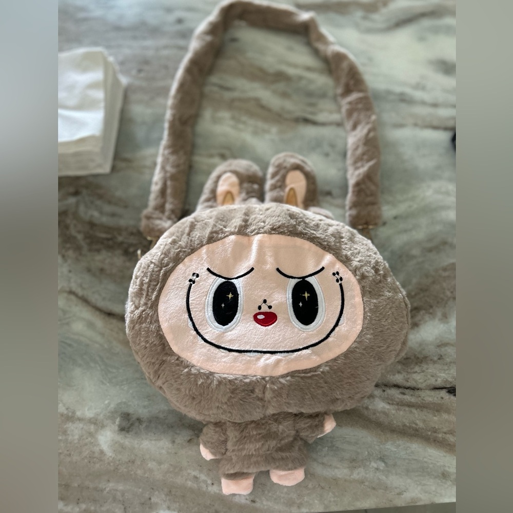 Adorable Tan Plush Kids Bag $15 EACH
